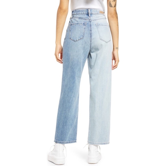 Blank NYC Overlap Baxter Ribcage Straight Jeans Two Tone - Picture 10 of 13